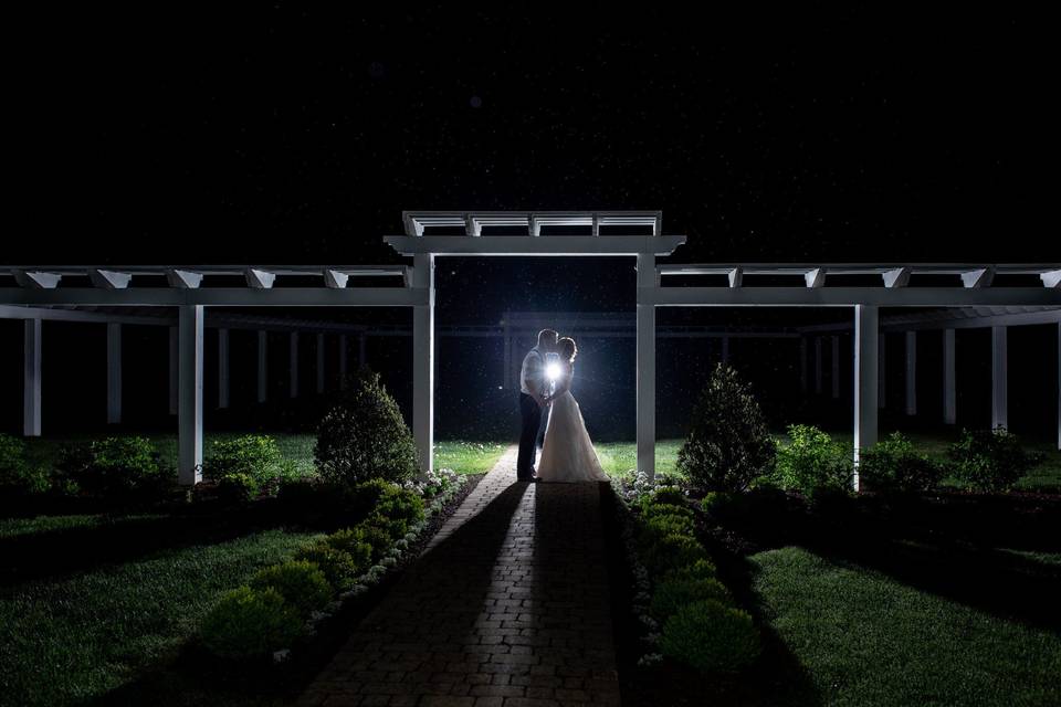 Night shots in the pergola