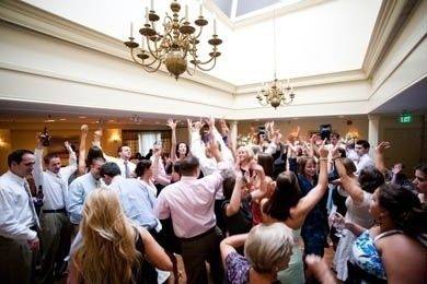 Guests dancing