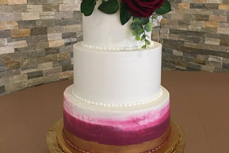 Burgundy cake