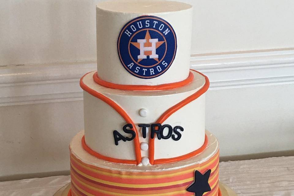 Astros fan cake