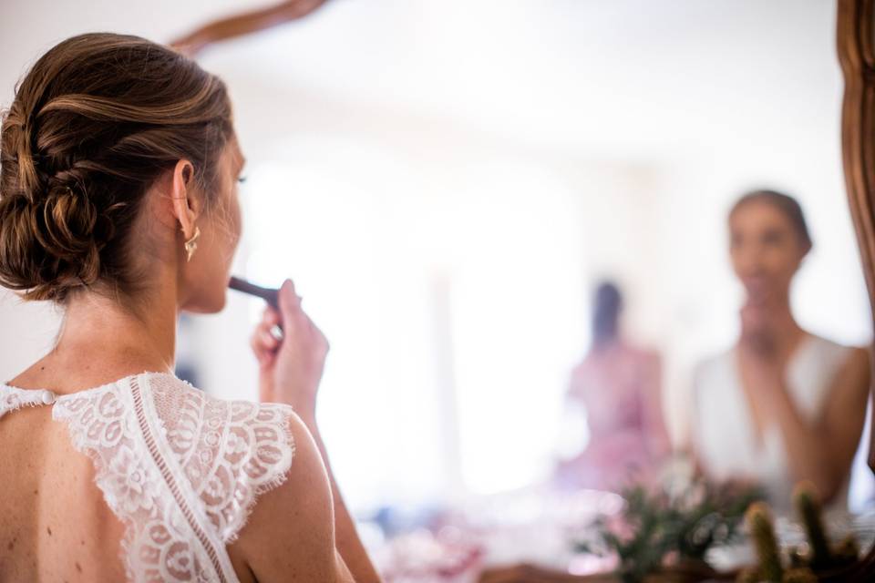 Bride Getting Ready