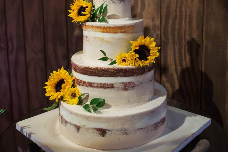 Sunflower cake, wedding cake