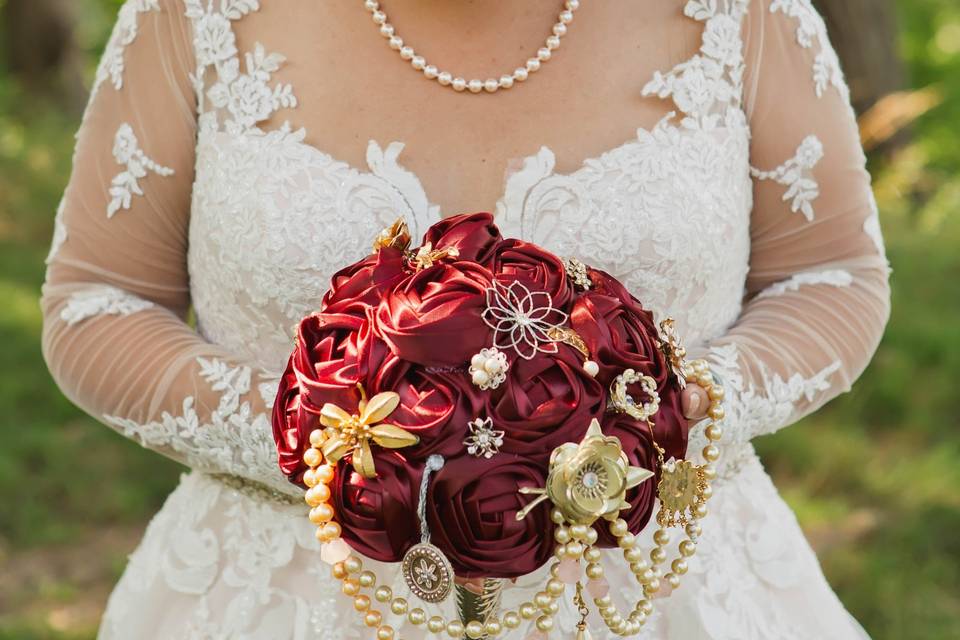 Handmade bouquet, bride