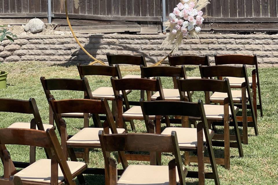 Ceremony setup