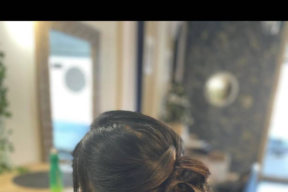 Christmas party hair