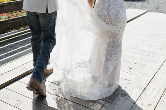 Holding the Brides Train