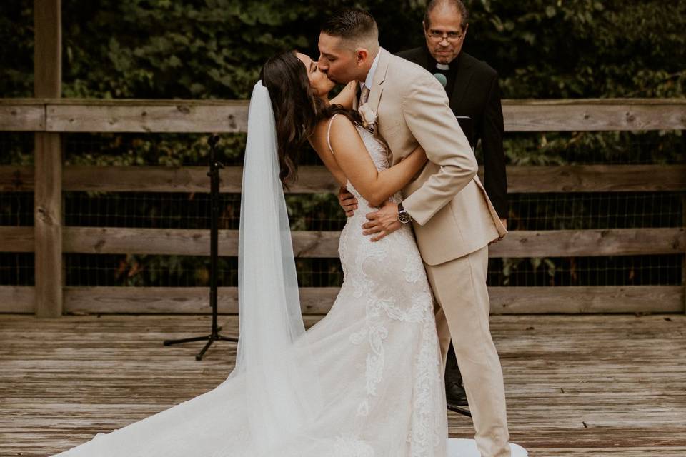 First Kiss as Husband and Wife