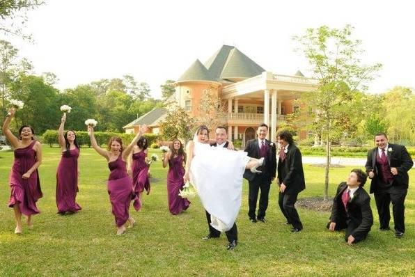 Happy wedding party