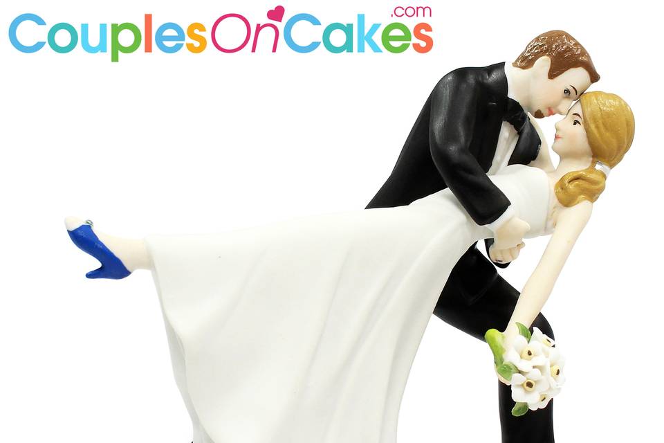 Romantic Dip Cake Topper