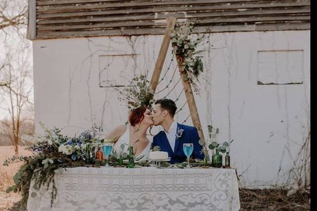 Blue suit, reception - $229