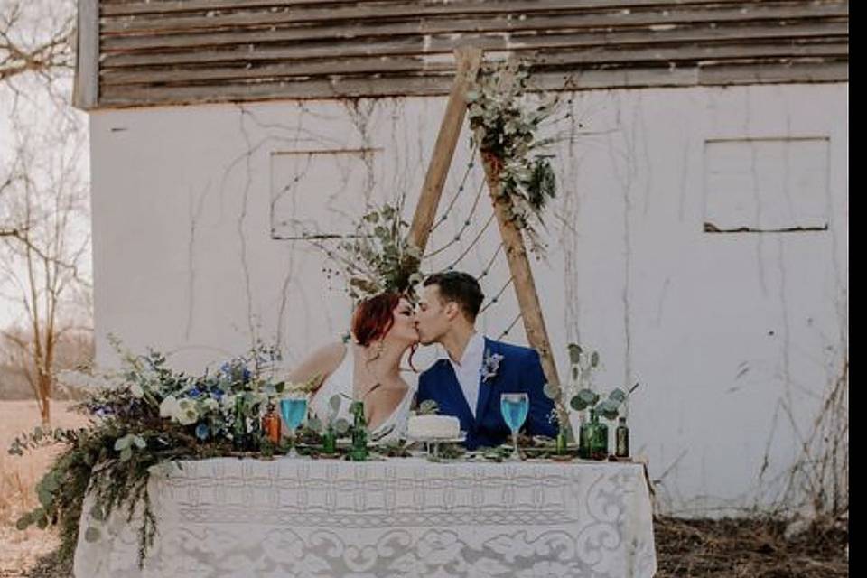 Blue suit, reception - $229