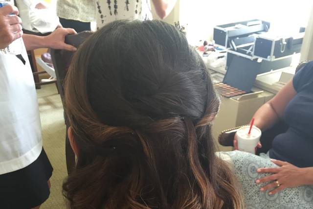 Bridesmaid formal updo/ ABH