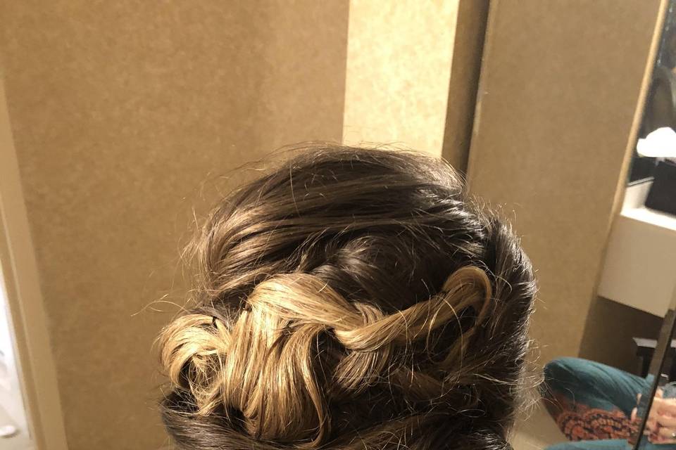 Bridesmaid formal updo/ ABH