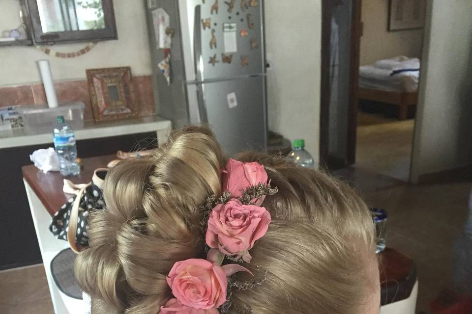 Bridesmaid formal updo/ ABH