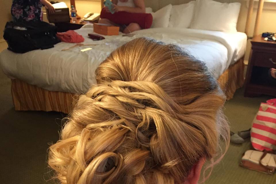 Mother of the bride updo/ ABH