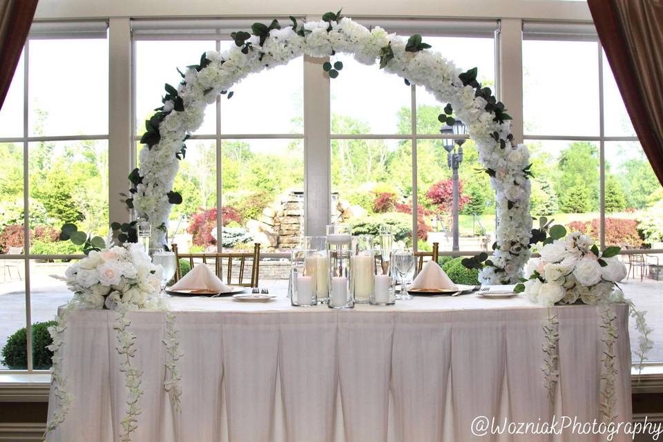 Gorgeous sweetheart table