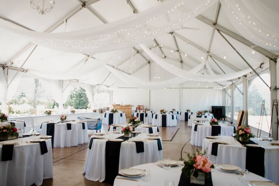 Tented reception