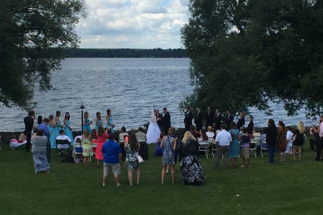 Outdoor wedding ceremony