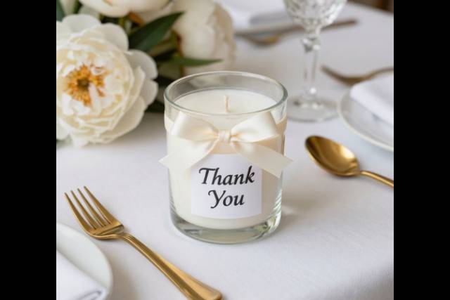 Thank you soy candle