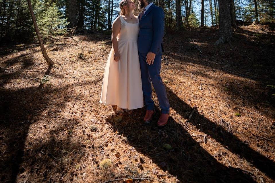 Couple in forest