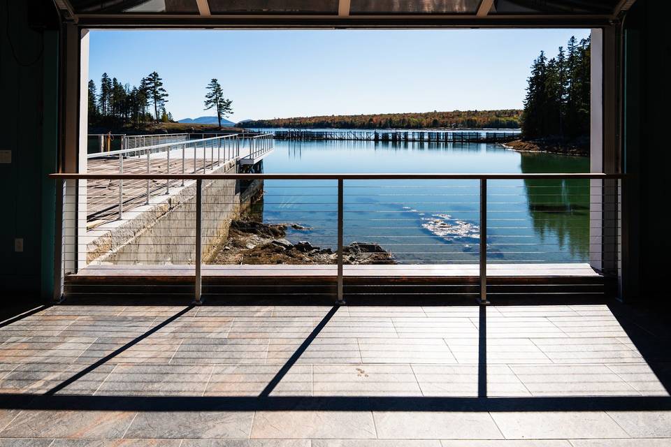 The bar overlooking the water