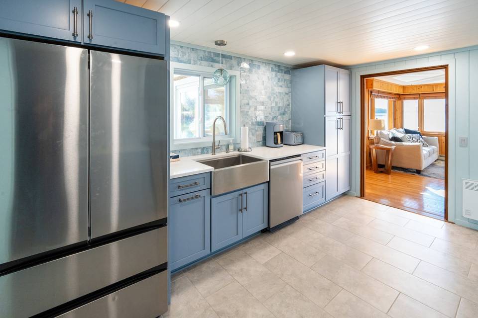 Kitchen at island house