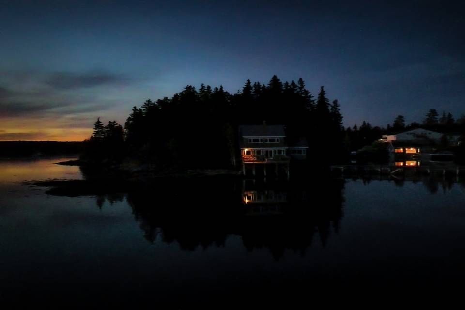 Island and Bar at night