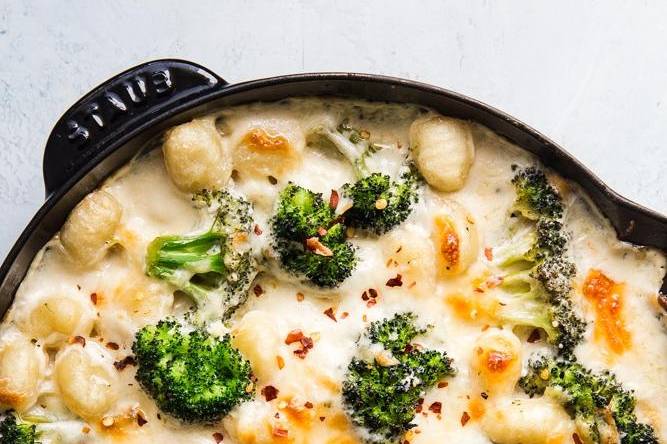Broc cheese gnocci