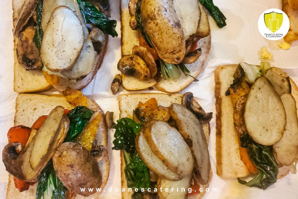 Vegan breakfast sandwhich