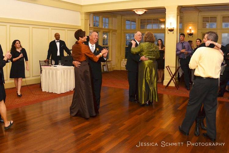 Guests dancing