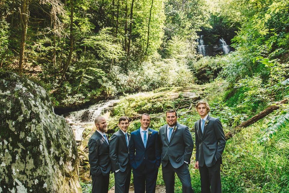 Groom and groomsmen