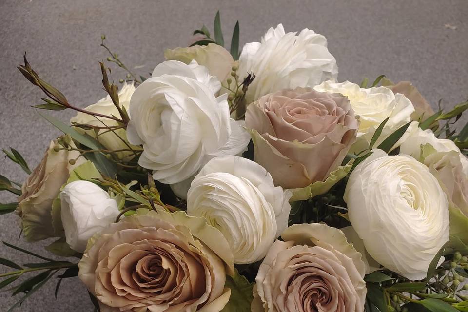 Roses and ranunculus