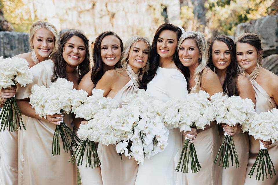 Bridesmaid bouquets