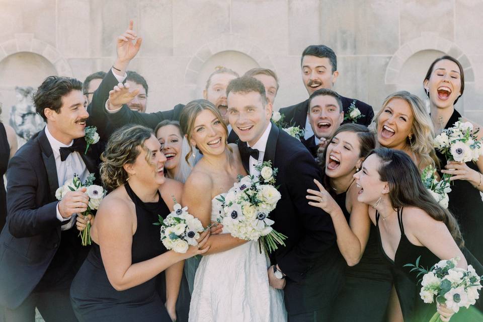 Bridal Party and Bouquets