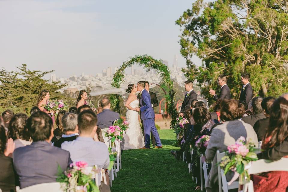 First Kiss as Husband and Wife