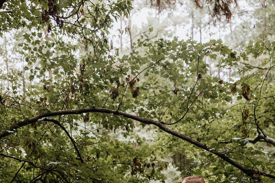 Forest artistic couple shoot
