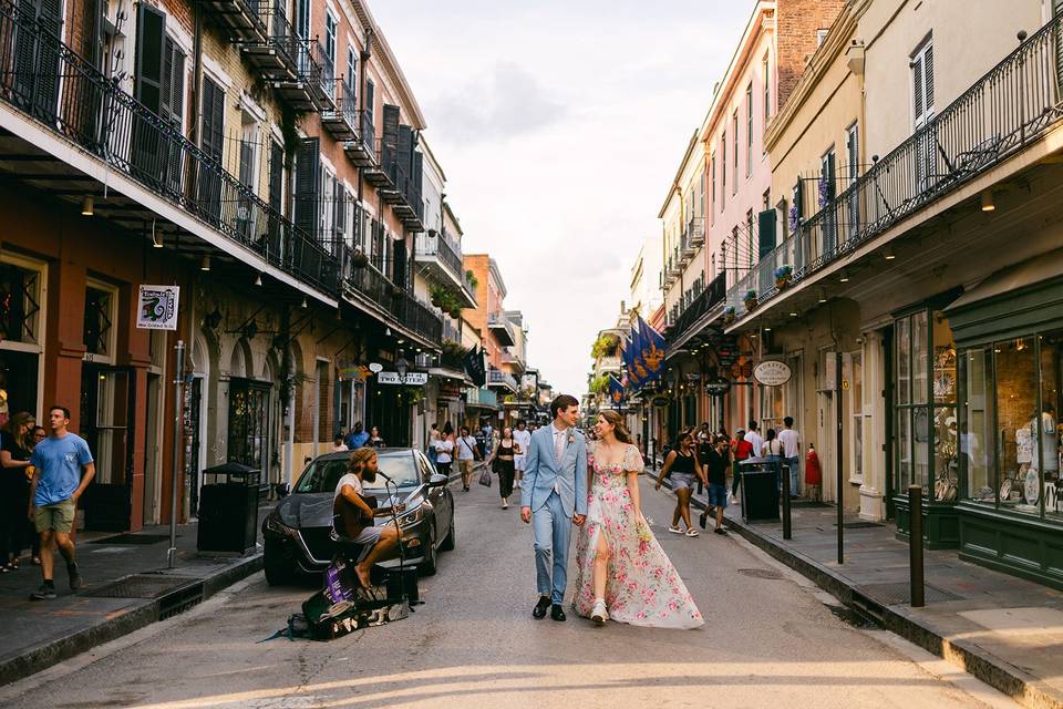 French Quarter wedding photo