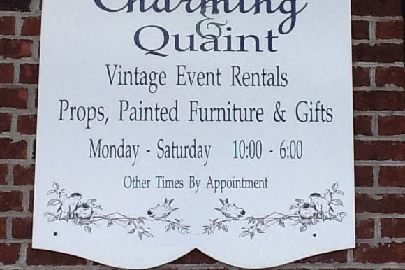 Charming & Quaint Vintage Event Rentals