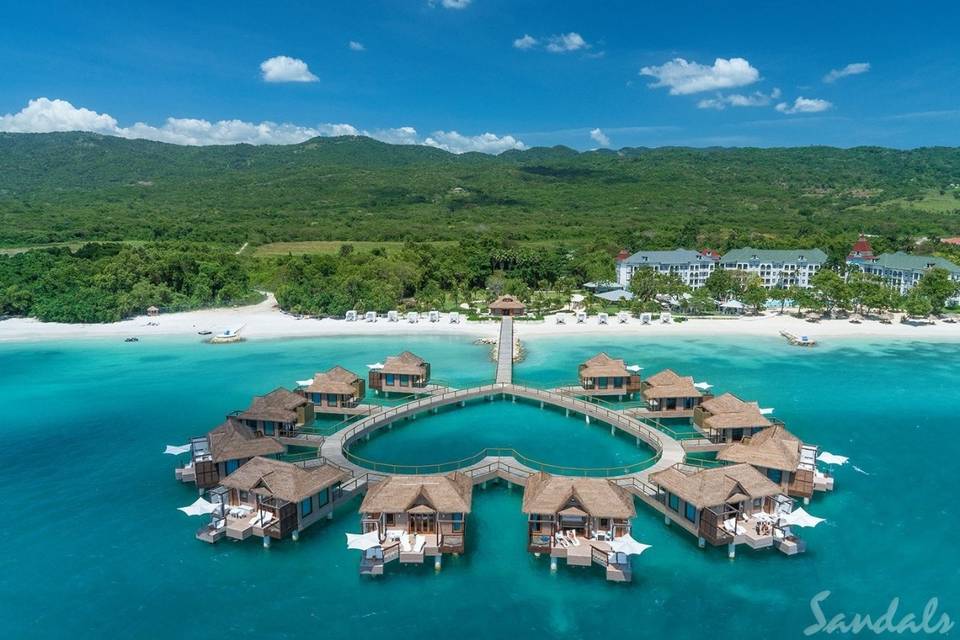 Enchanting overwater bungalows