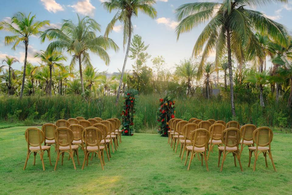 Garden Wedding Ceremony