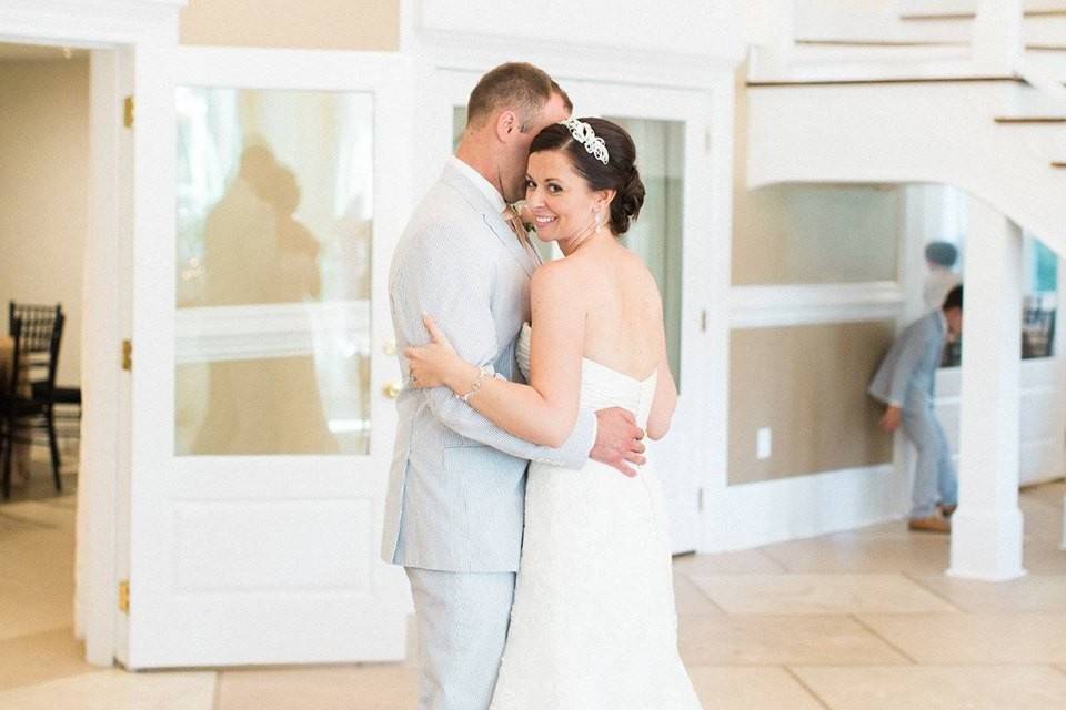 First dance as newlyweds