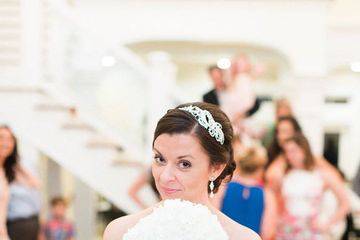 Bride and her bouquet