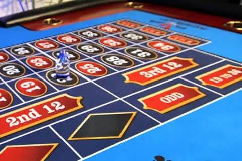 Aces Up roulette layout