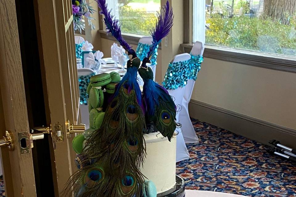 Peacock Wedding Cake