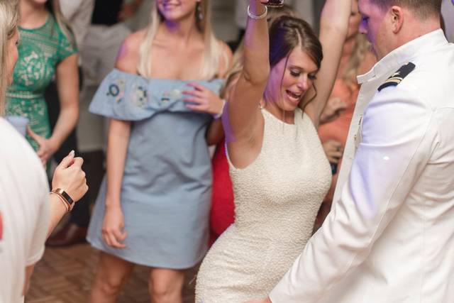 Newlyweds on the dance floor