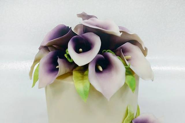 Handmade calla lilies