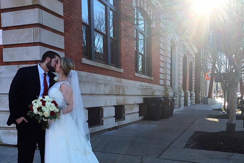 Couple kissing