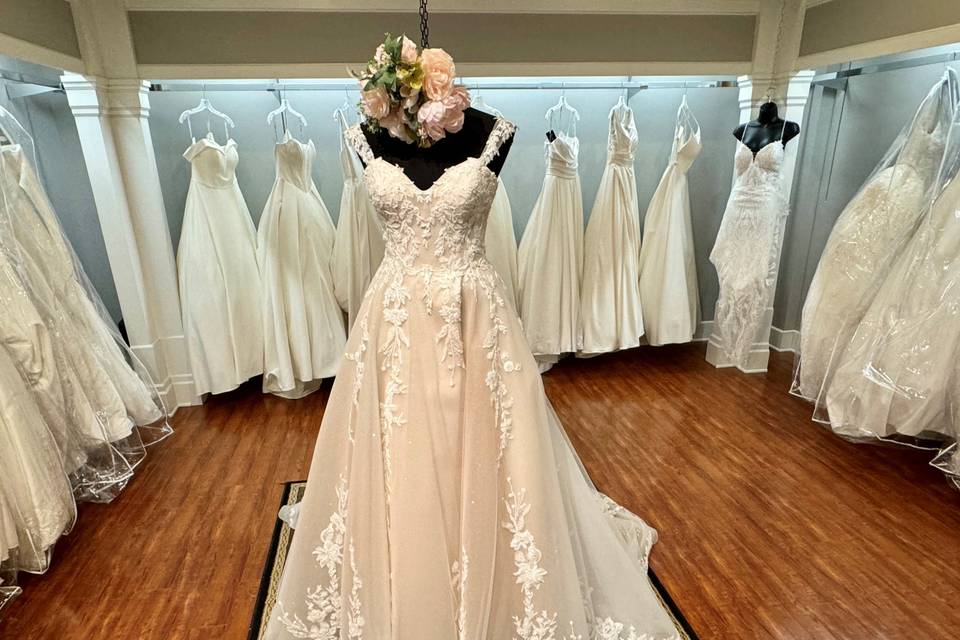 Wedding dress display