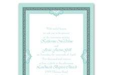 Charming Frame InvitationA charming frame to introduce a charming wedding! A patterned frame with whimsical, cloud-like accents wraps around your wording. Border and wording print in your choice of imprint colors. Choose any two imprint colors and typestyles for your wording. The matching enclosure cards feature the same charming borders. Invitation includes outer envelopes.