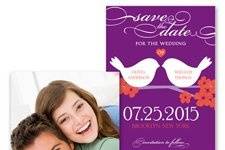Fabulous Las Vegas - Photo Save the Date CardFabulous Las Vegas becomes the background for your wording on this double-sided save the date. Your photo is printed on the back with your names. White imprint only on front. Your choice of imprint color on back.